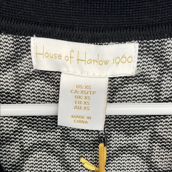 ✨House of Harlow 1960 Black and White Geometric Sheath Dress 👗 - Picture 3 of 13